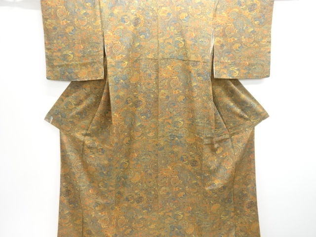 JAPANESE KIMONO / KOMON / ROUNDEL PLANT 